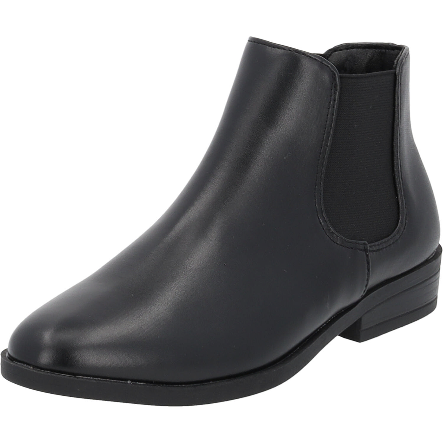 Palado Aruad, Chelsea Boots, Damen, Schwarz/Glanz