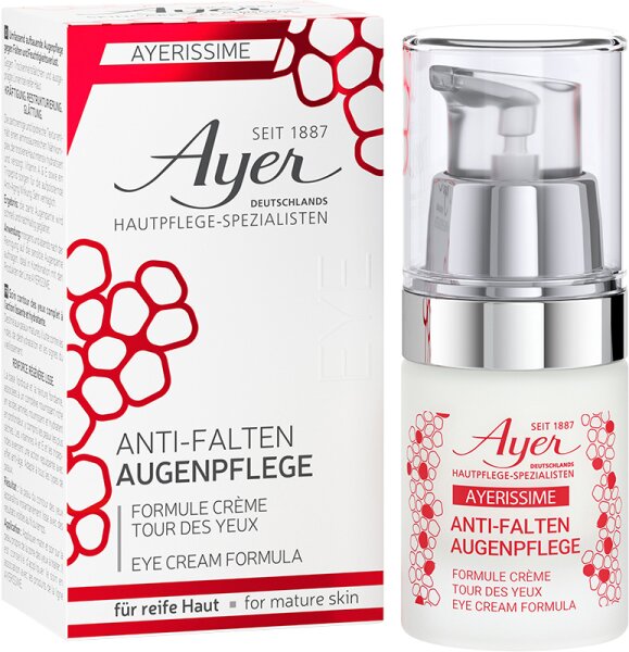Ayer Ayerissime Eye Cream Formula Augencreme