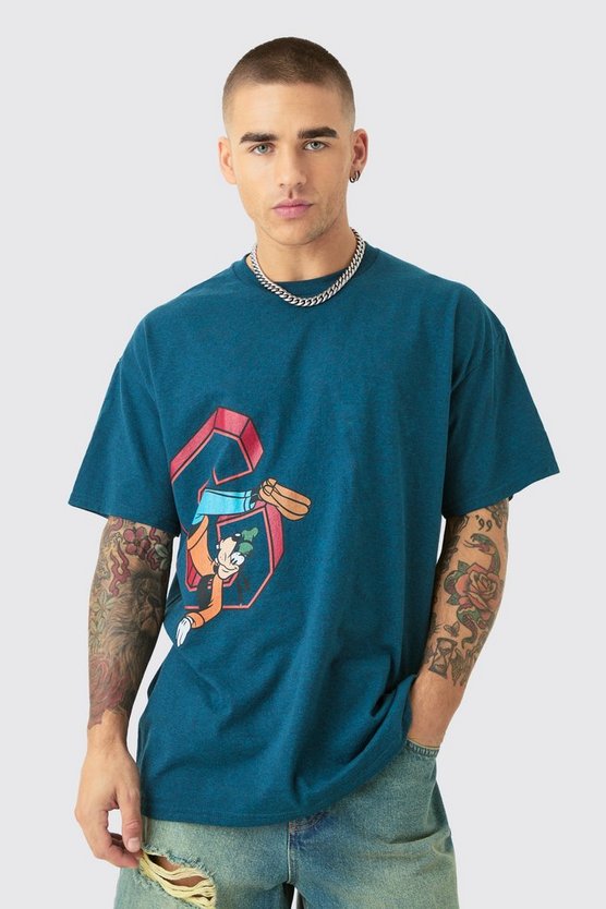 Oversize T-Shirt mit lizenziertem Disney Goofy Print