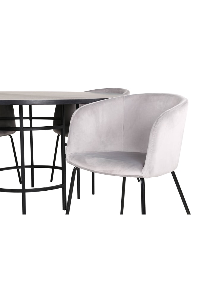 ebuy24 Essgruppe Copenhagen 1 Grau 140 x 140 cm günstig kaufen onesize