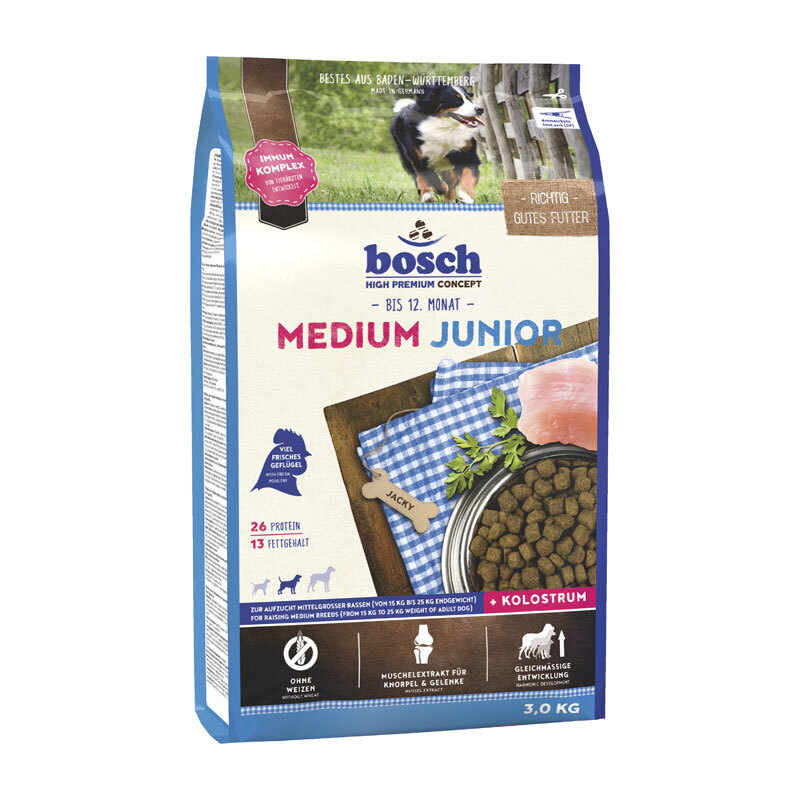 bosch Hundetrockenfutter bosch Medium Junior Geflügel 3 kg