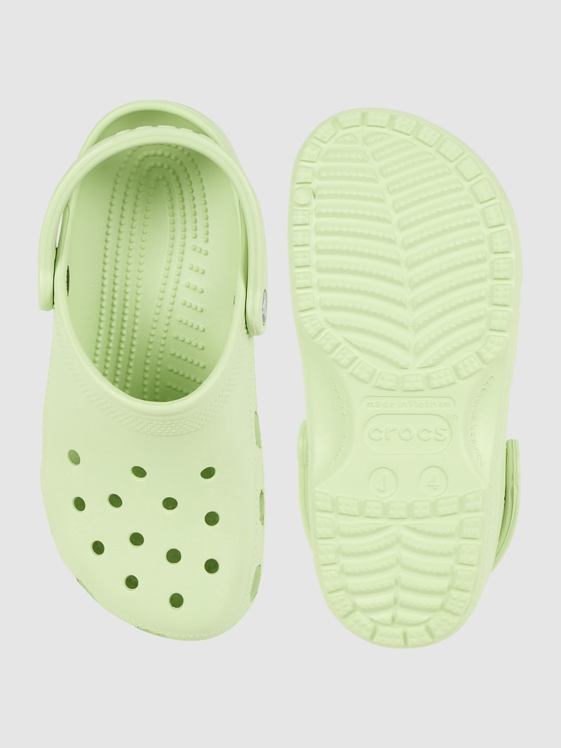 Clogs mit Fesselriemen in hellgrün