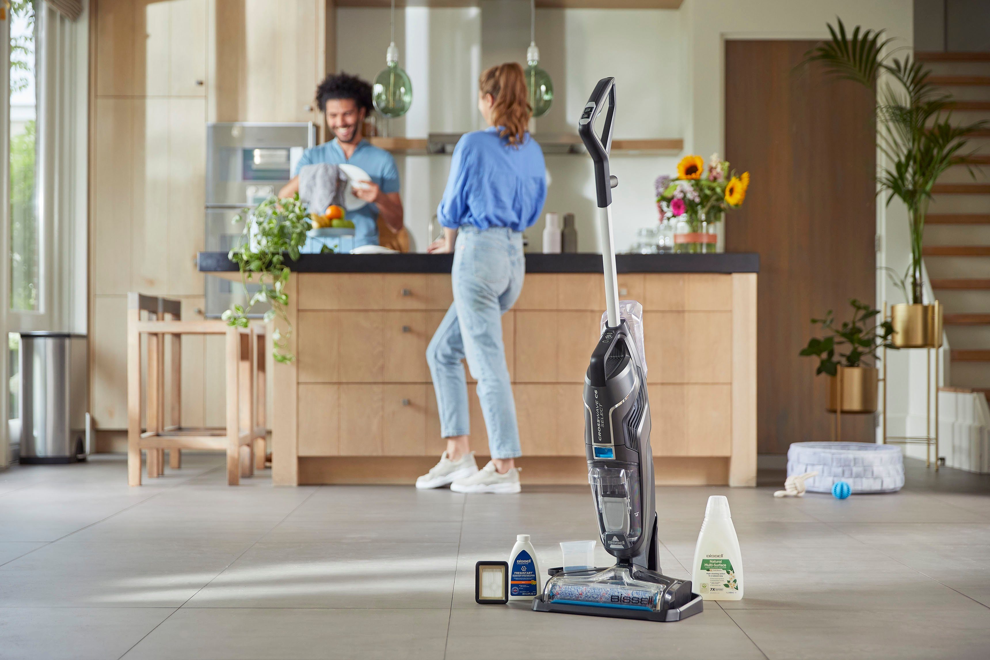 Bissell Nass-Trocken-Sauger CrossWave C6, 255 W, beutellos, cordless