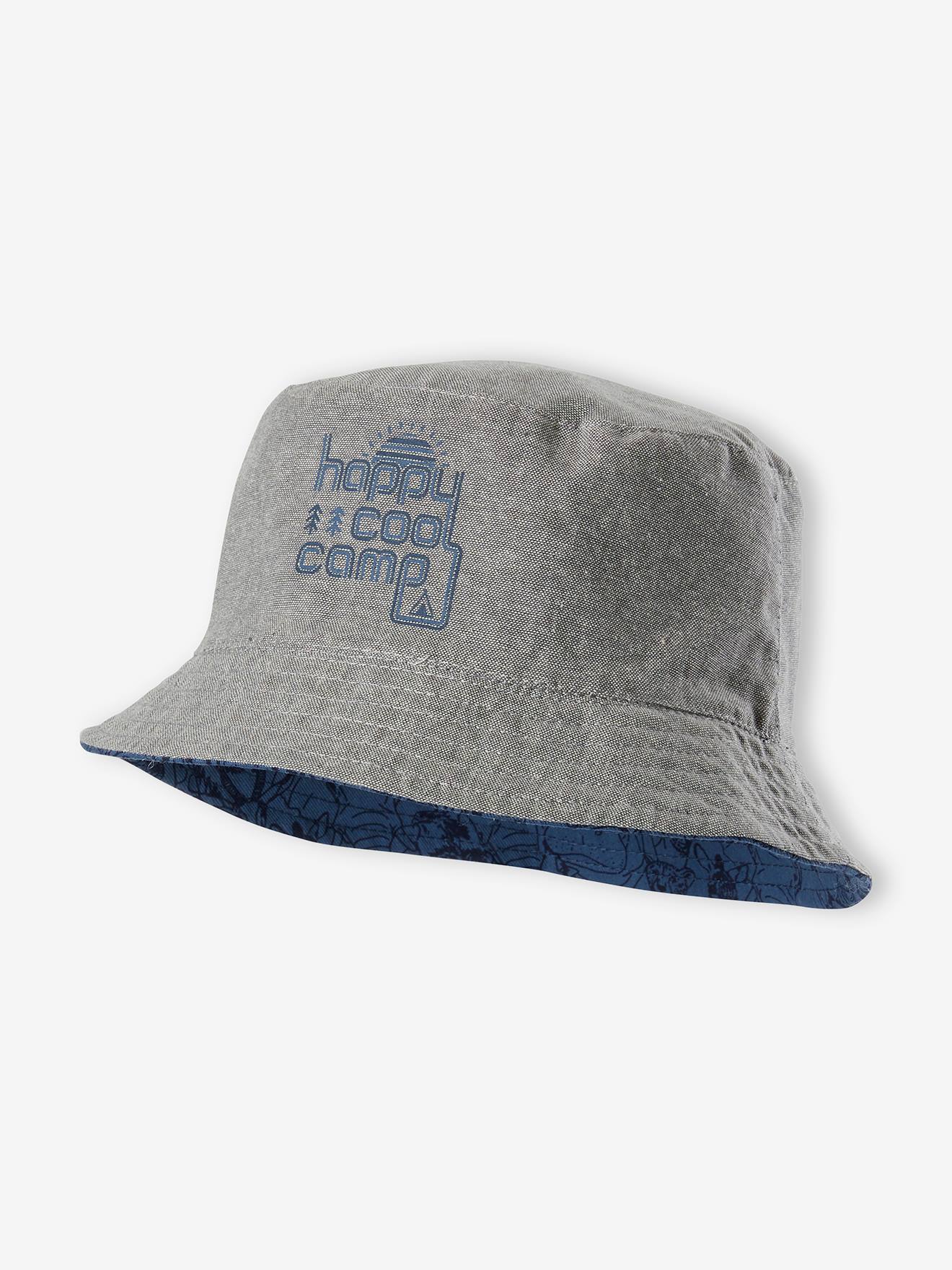 Bob réversible imprimé garçon bleu jean