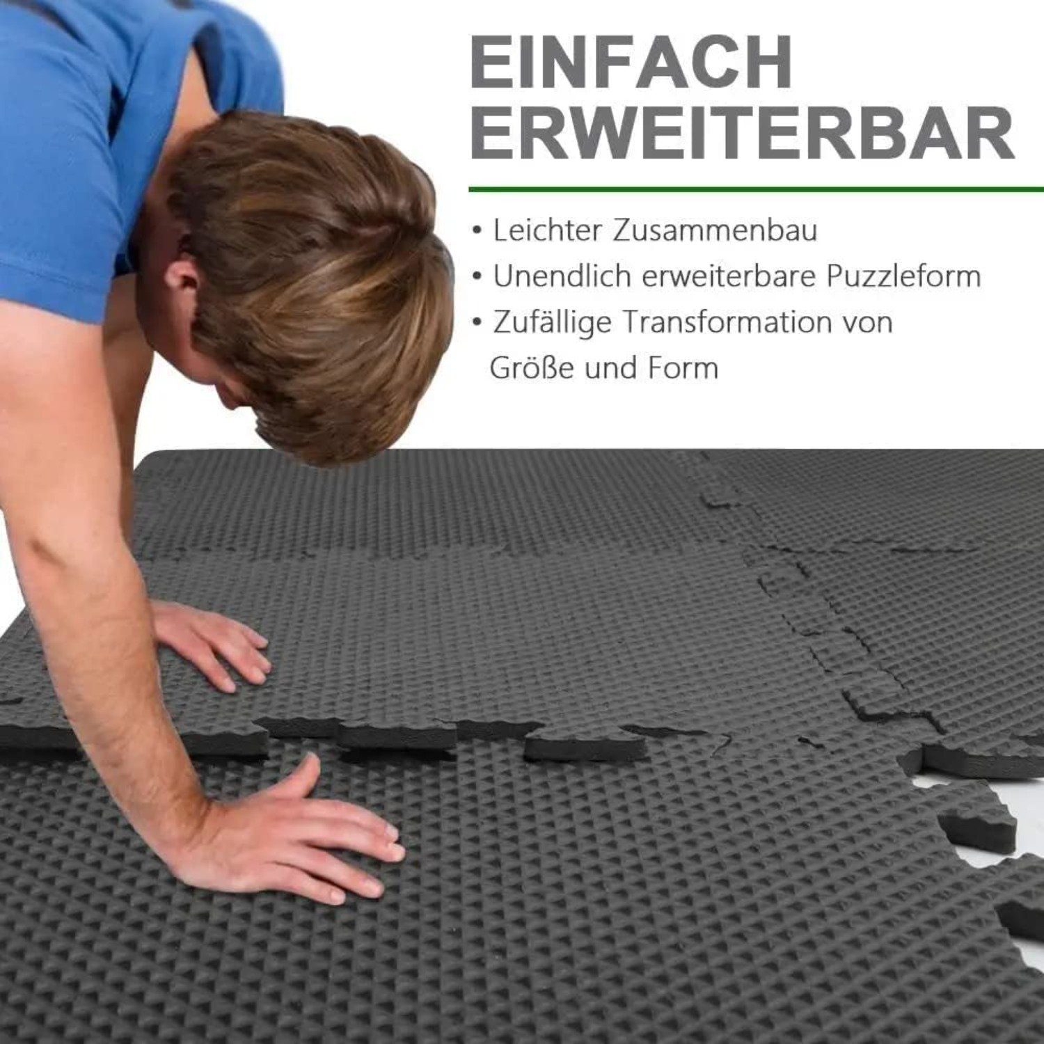 NAIMP Bodenmatte Spielmatten für Kinder Bodenschutzmatten Fitnessmatte