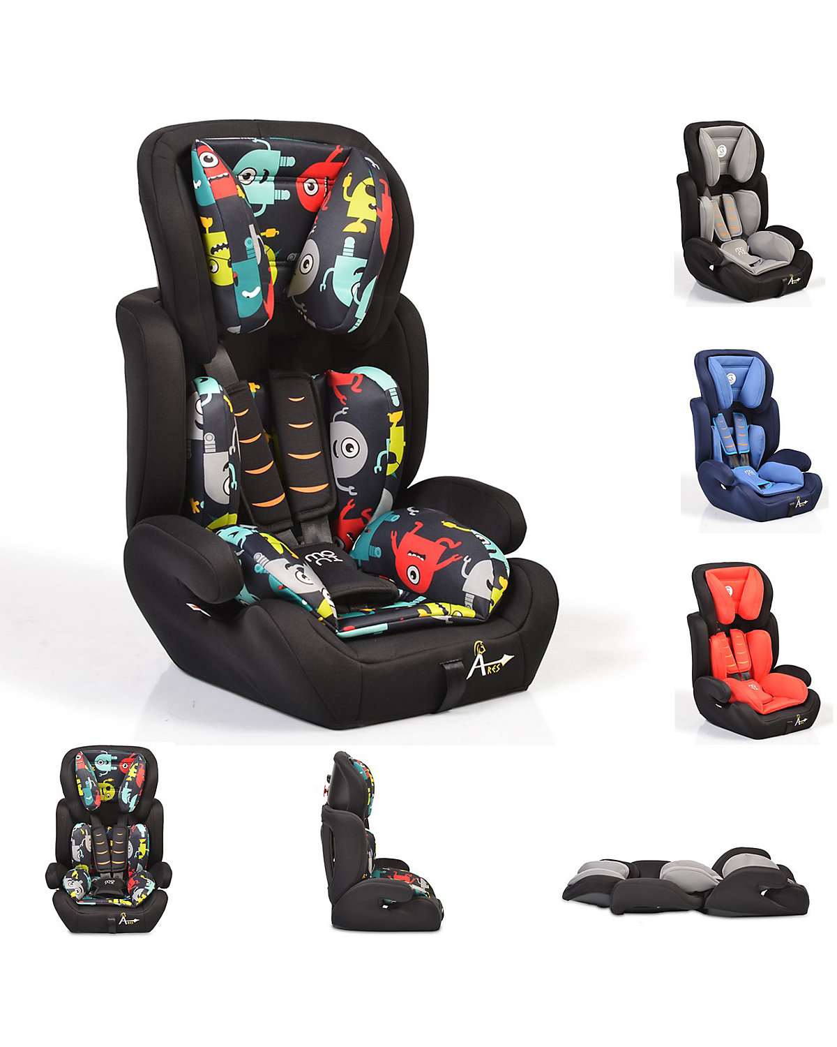 Kindersitz Ares Gruppe 1/2/3 (9-36 kg) 1 bis 12 Jahre Kindersitze