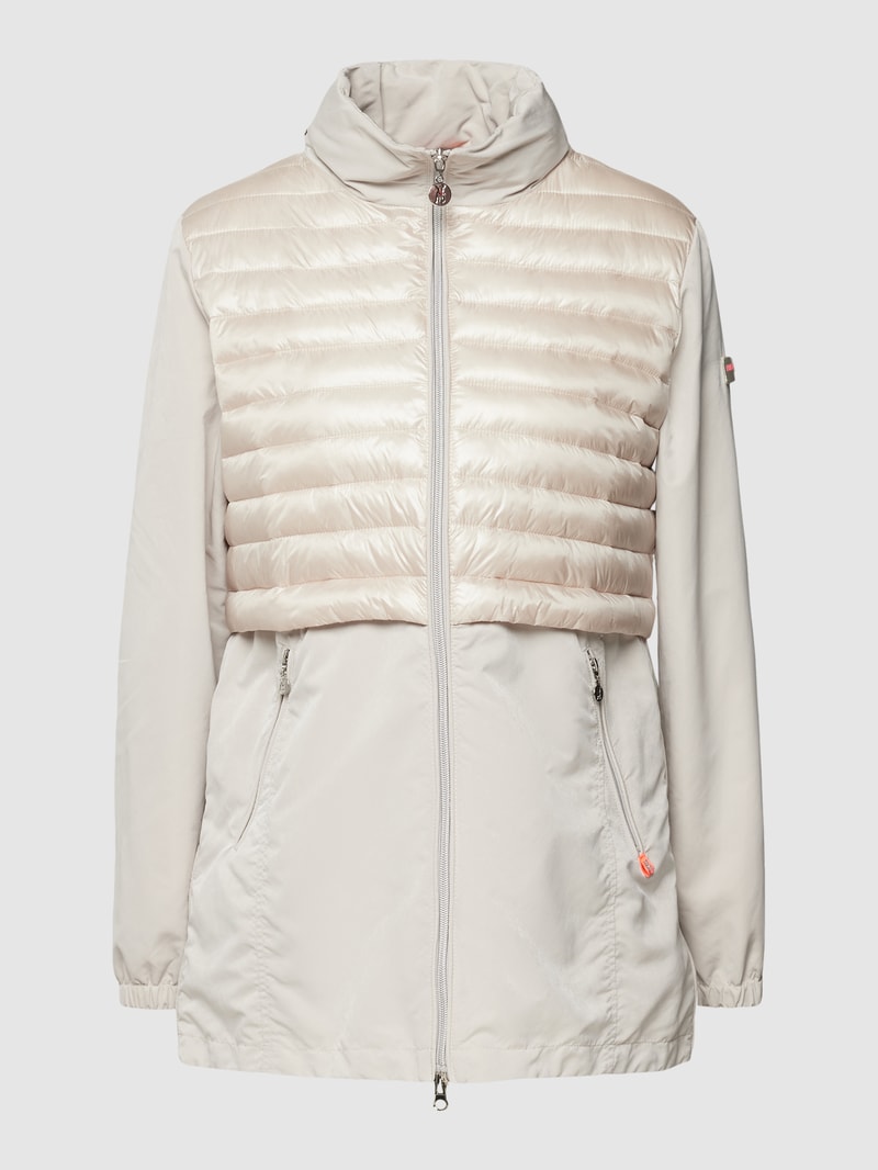 Jacke mit Stepp-Besatz in sand