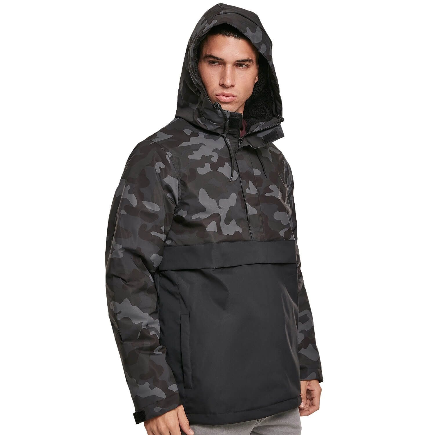 Camo Mix Pull Over Jacket
