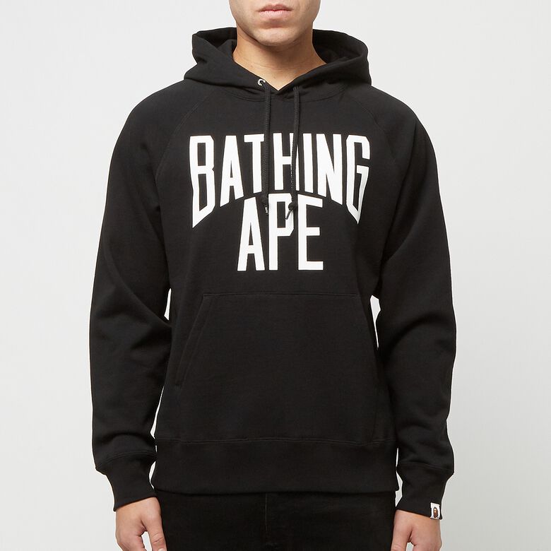 A Bathing Ape NYC Logo Pullover Hoodie Black