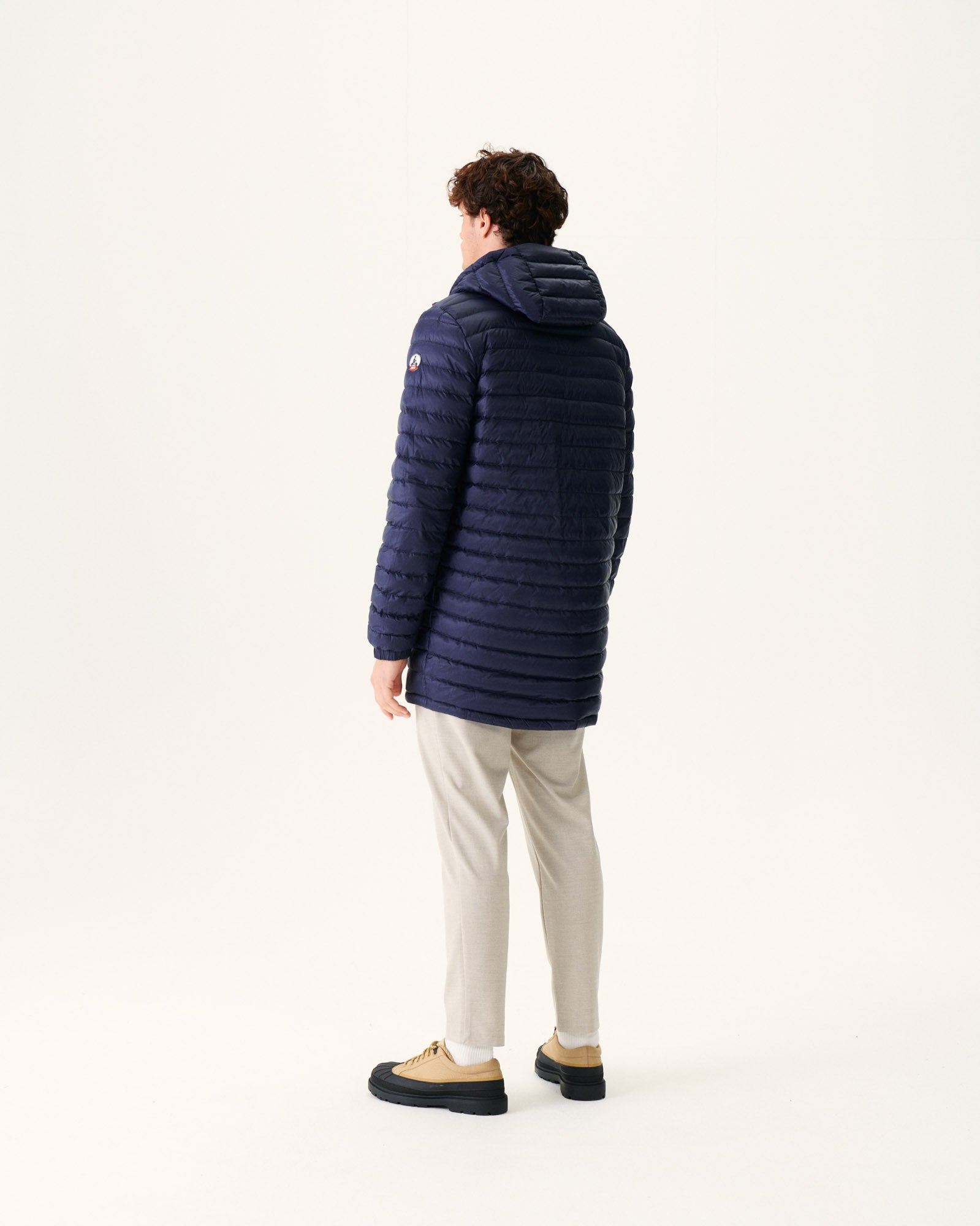 Doudoune longue réversible à capuche Marine Amsterdam