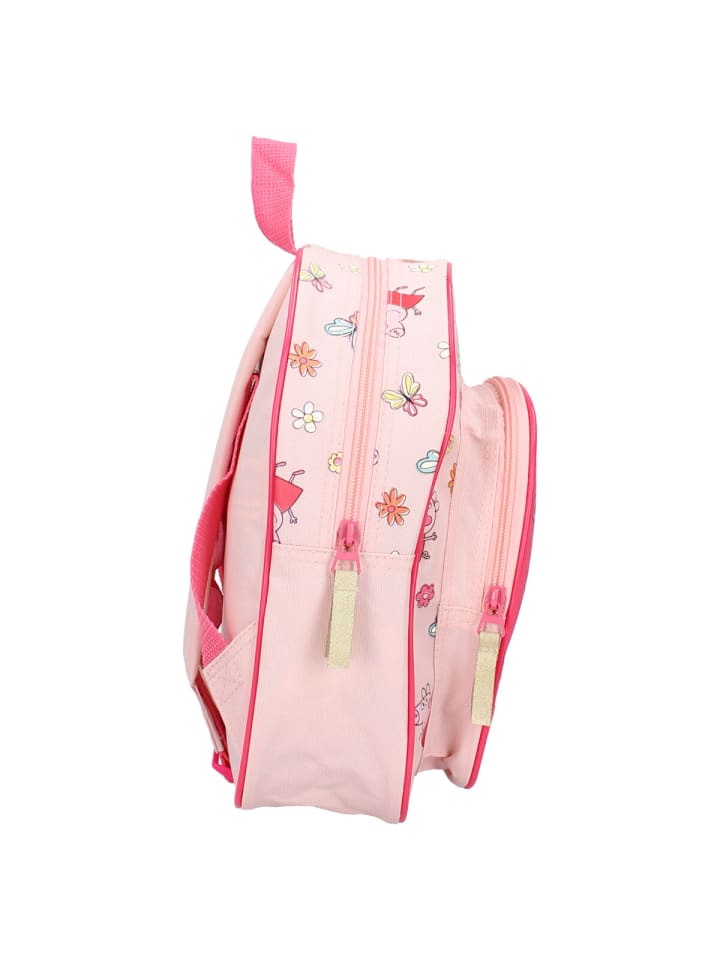 Peppa Pig Peppa Pig Kinder-Rucksack – Blumen & Schmetterlinge Schultasche in Rosa günstig kaufen 30 cm
