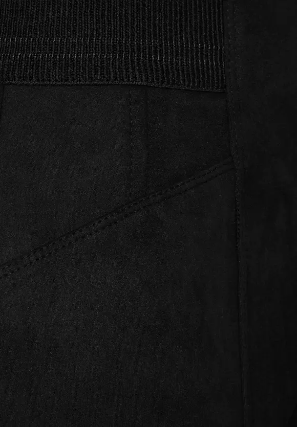 Street One Skinny Hose in Velour Optik