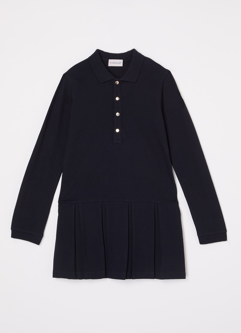 Rochie polo Moncler din bumbac piqué cu logo