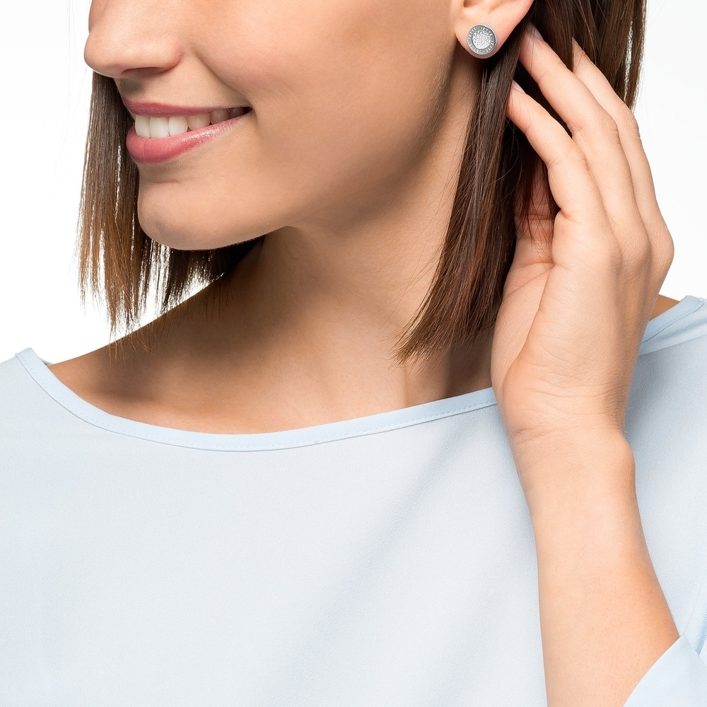Jette Boucles d'oreilles à fermoir à poussette 925 Argent rhodié Boucles d'oreilles