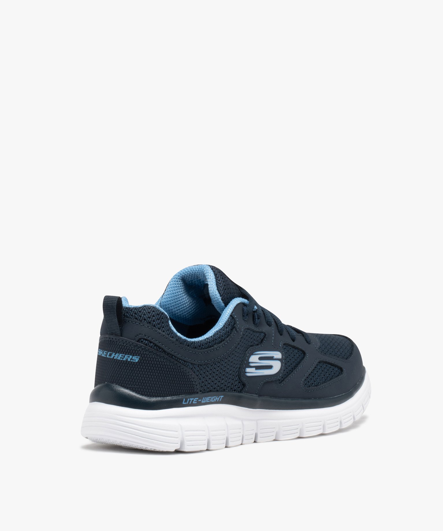 Baskets homme dessus uni en mesh à lacets - Skechers marine | GEMO