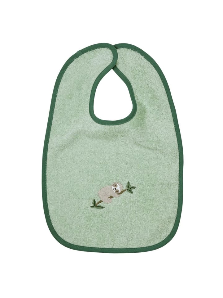 Wörner Riesen-Klettlätzchen 30 x 45 cm - Stickerei Faultier in gruen,motiv günstig kaufen onesize