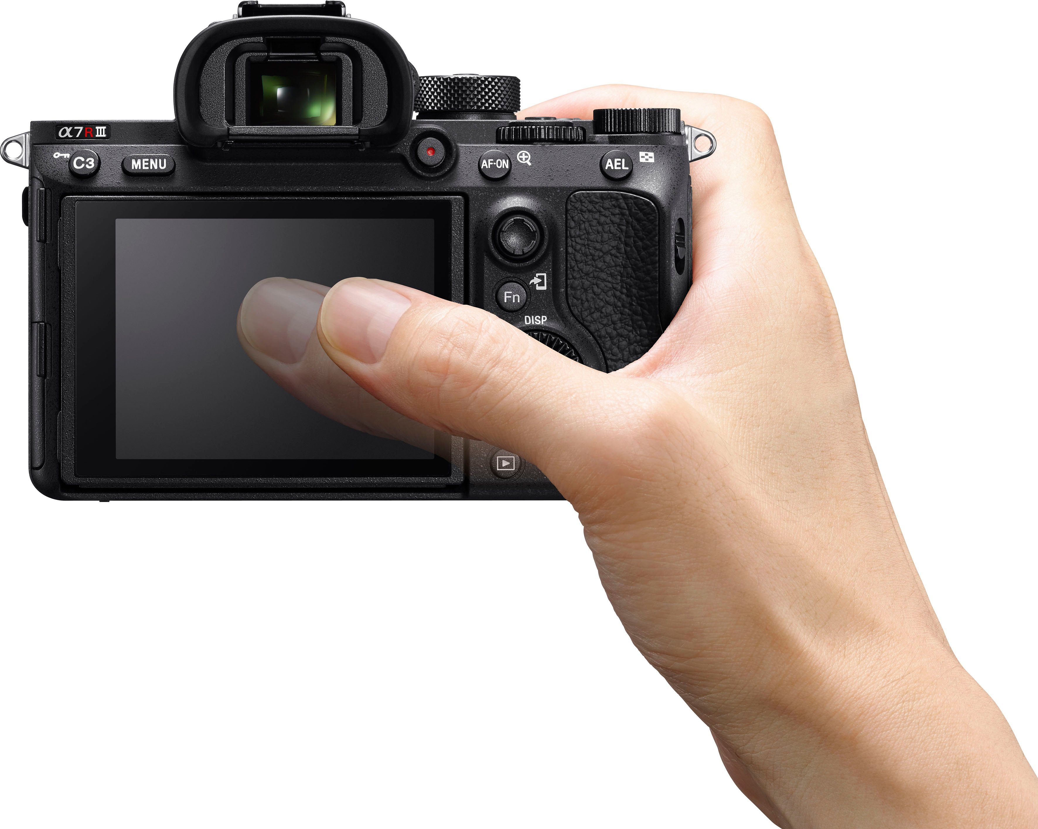 Sony Alpha 7R IIIA (35-mm-Vollformatbildsensor) Systemkamera (42,4 MP, Bluetooth, NFC, WLAN)