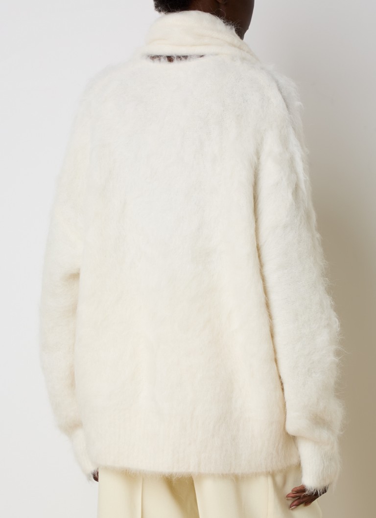 TOTEME Grobstrickpullover aus Alpakawollmischung mit Schalkragen