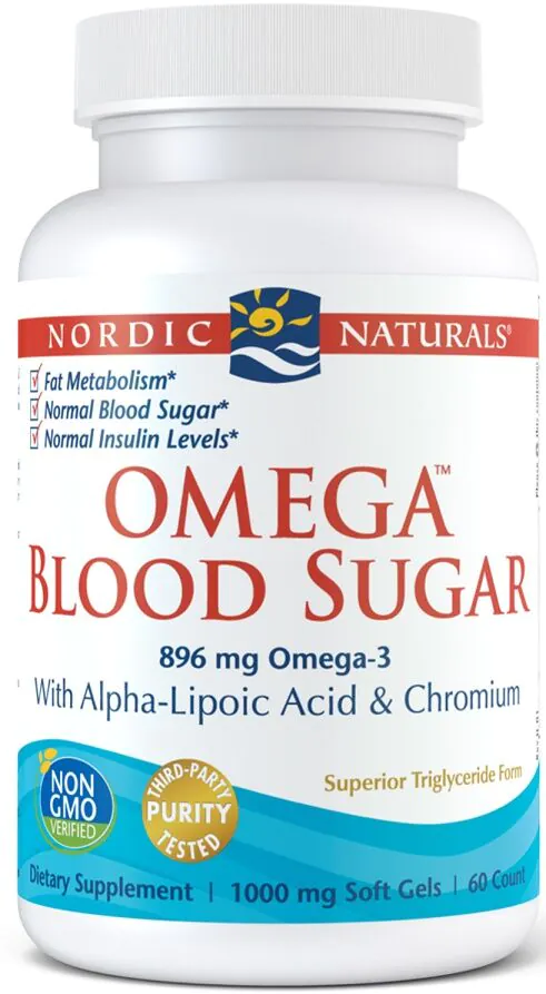 Nordic Naturals Omega šećer u krvi 896 mg, Preparat koji podržava kontrolu nivoa glukoze u krvi, Kapsule