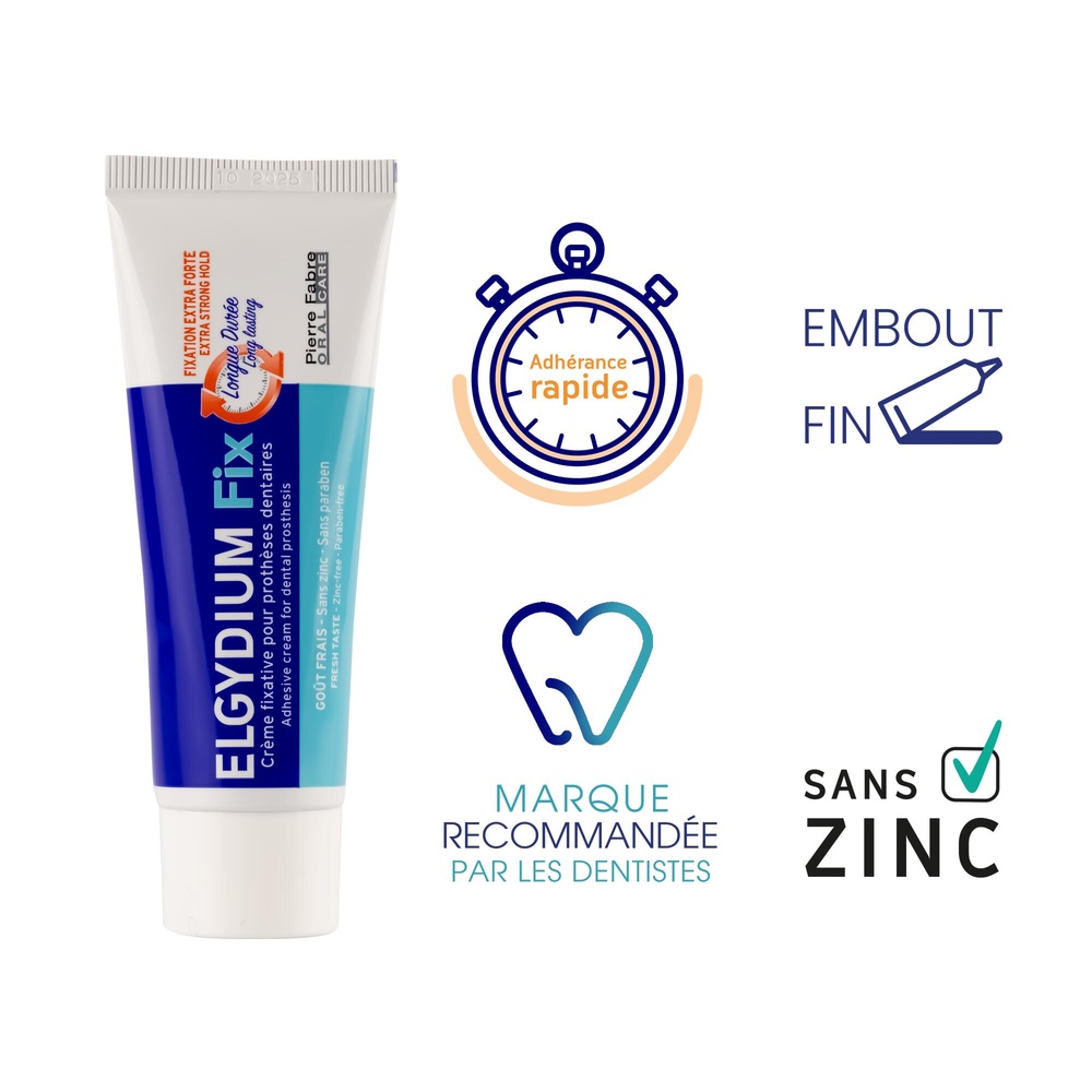 Oral Care PIERRE FABRE ORAL CARE ELGYDIUM FIX- Creme fixactive prothèse dentaire Crème fixative