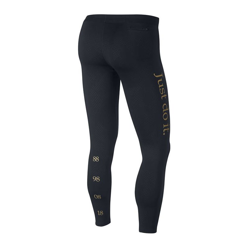 Nike Tech Tight Hose lang Running Schwarz F010
