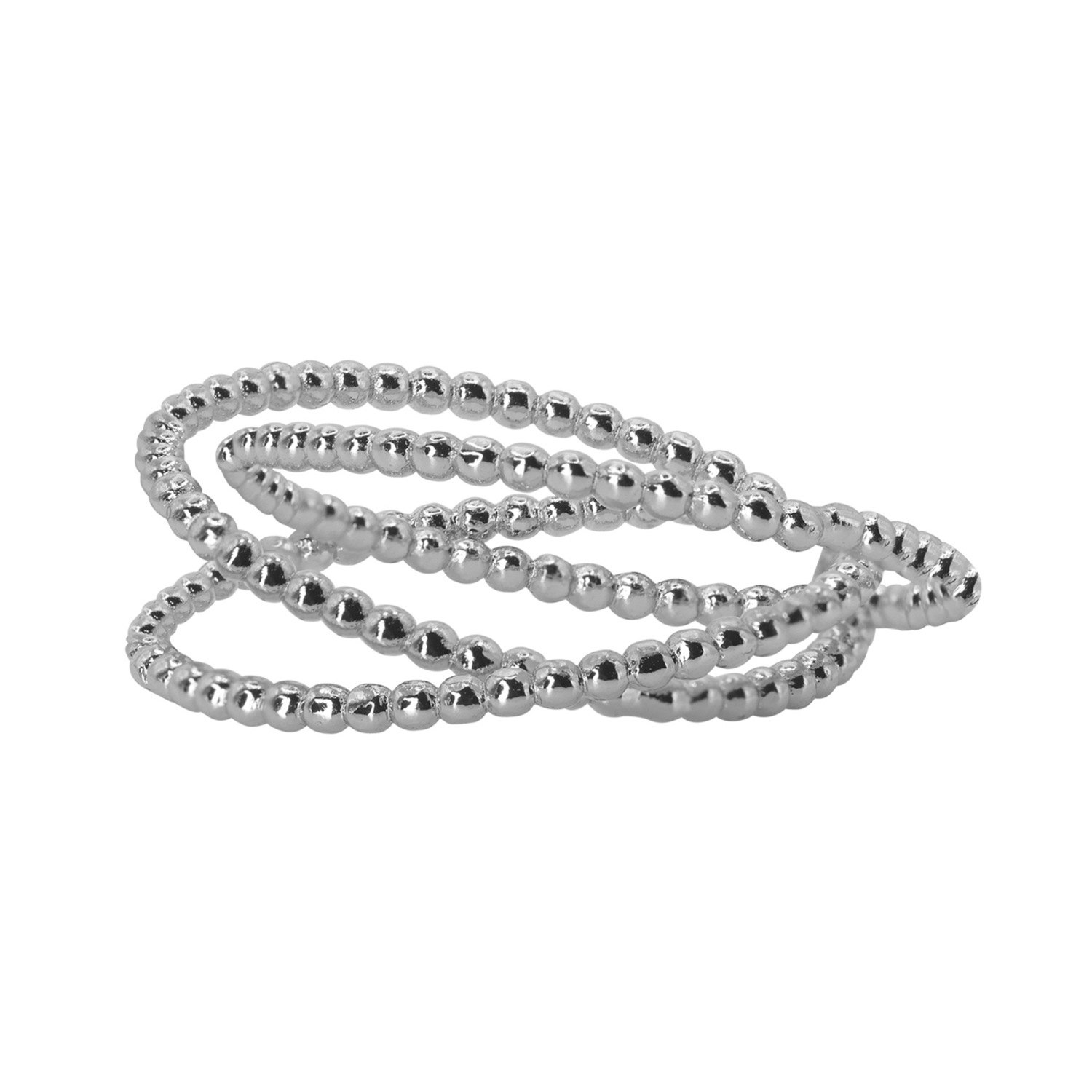 Anillo Megan de Heideman, color plata pulida