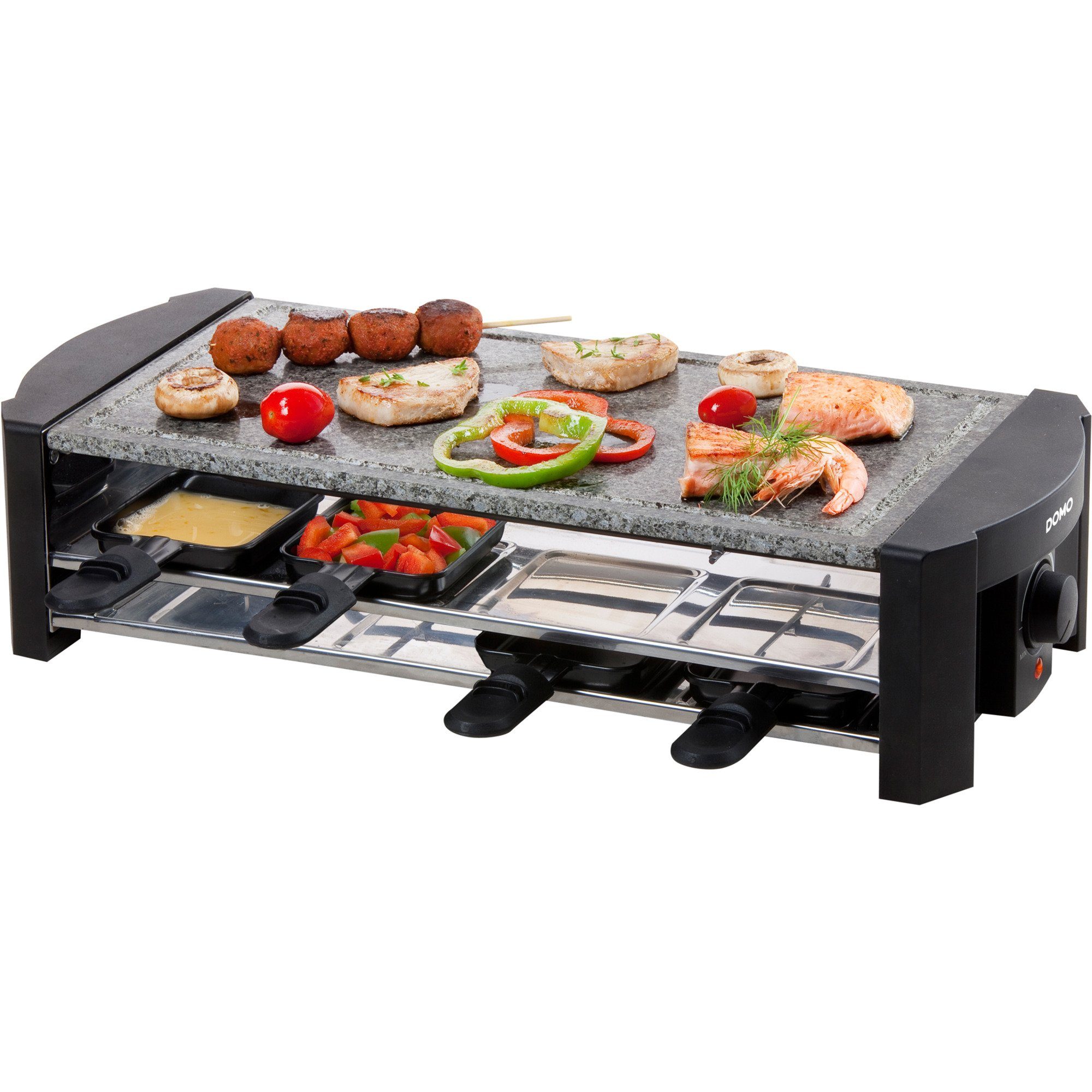Domo Kaffeebereiter Domo Steingrill-Raclette Chill Zone DO9186G