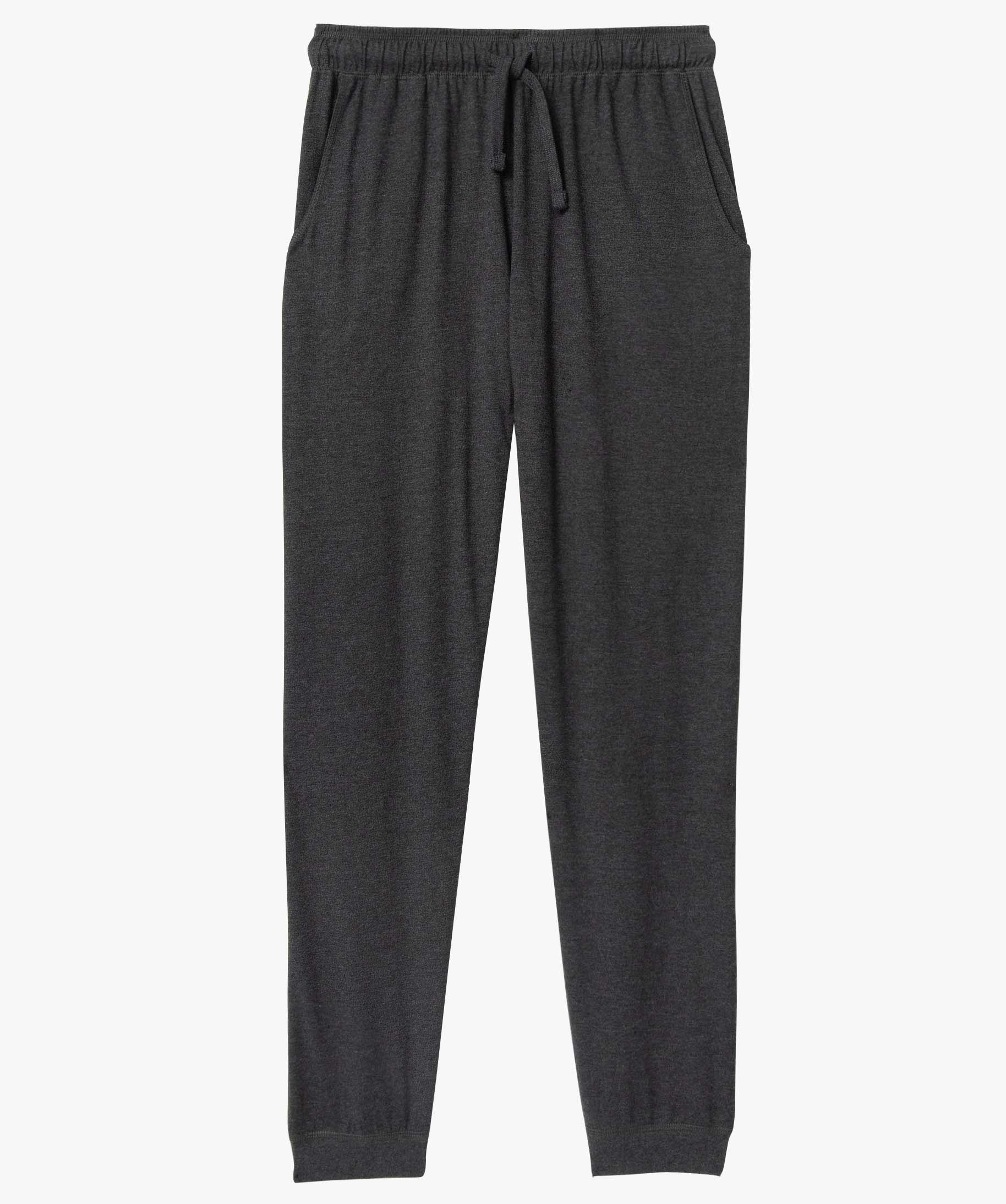 Pantalon de pyjama homme en jersey à taille élastique gris fonce | GEMO