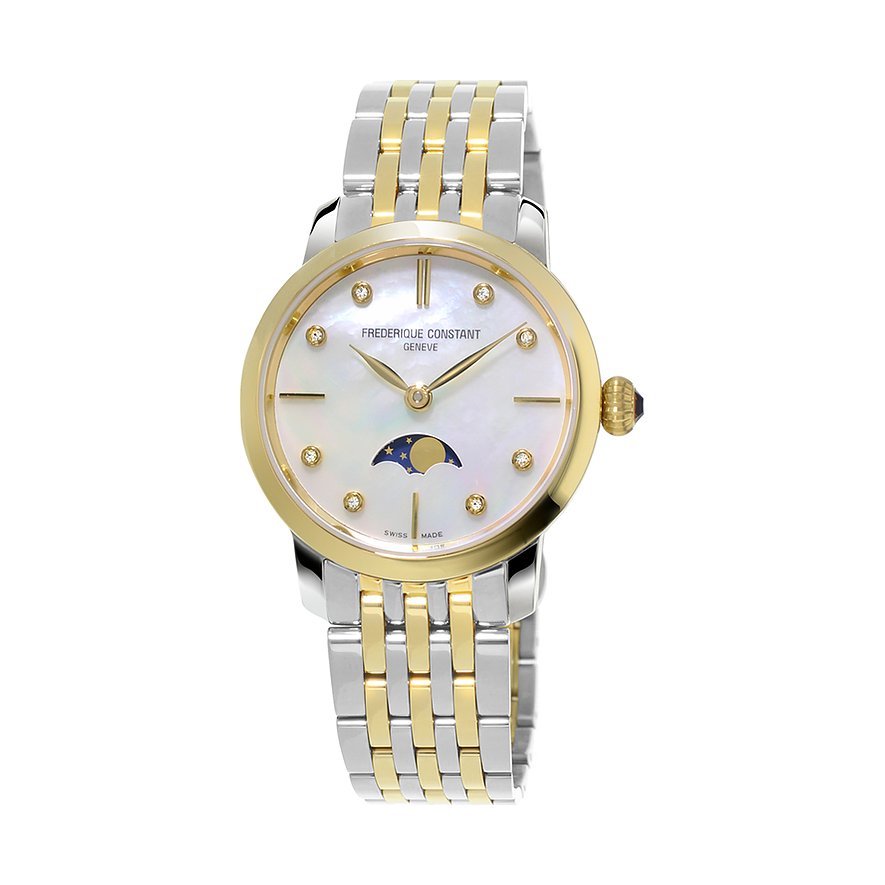 Frederique Constant Damenuhr Slimline Moonphase Ladies
