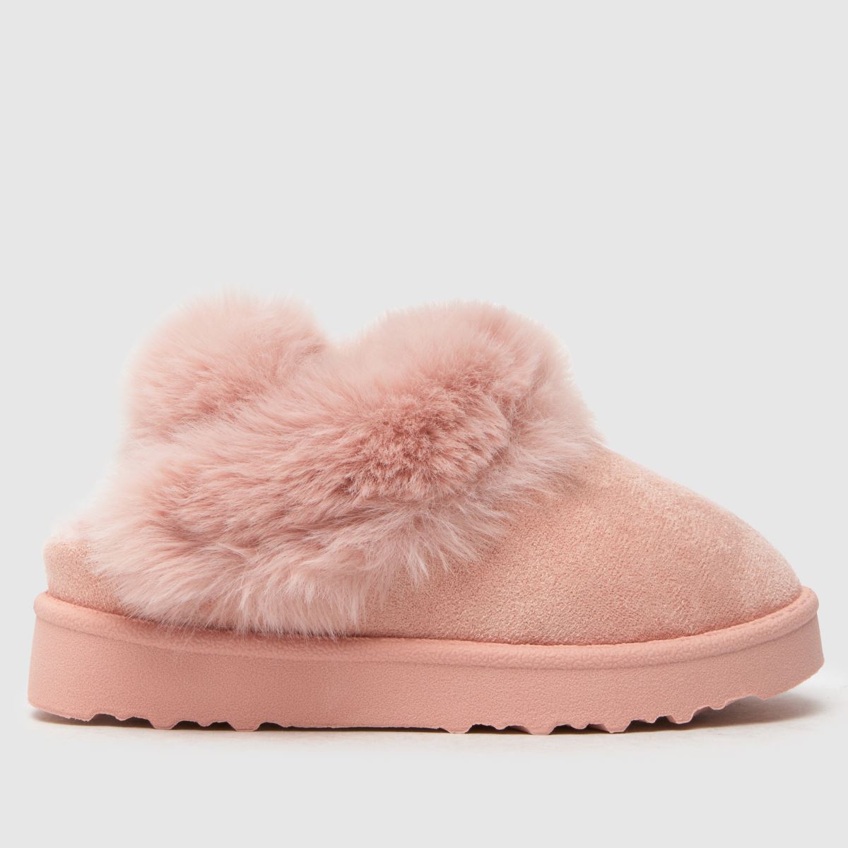 Schuh roza copati za malčke Haven iz krzna za deklice