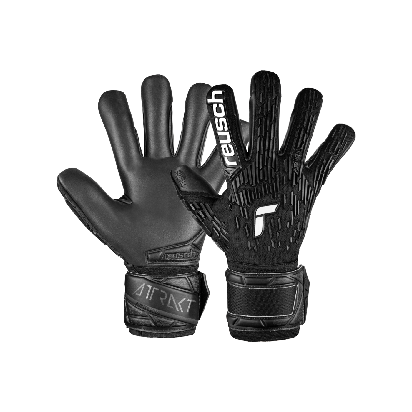 Reusch Attrakt Freegel Infinity Finger Support TW-Handschuhe Schwarz F7700