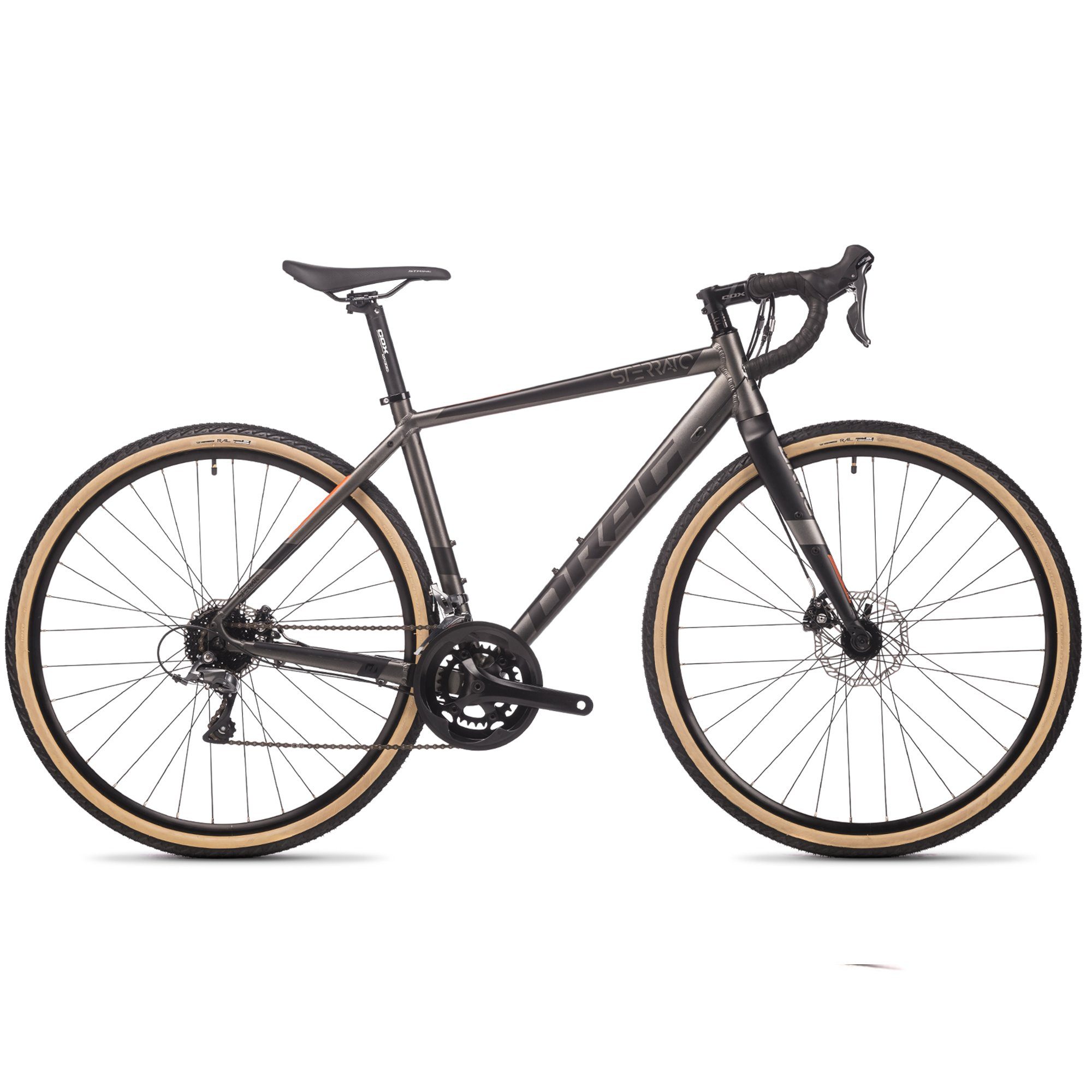 Airtracks Gravelbike Herren Gravel Bike 28 Zoll Fahrrad Sterrato 3.0 High-End Gravelbike, 16 Gang Shimano Claris R2000 - Größen 52cm 55cm - Modell 2023