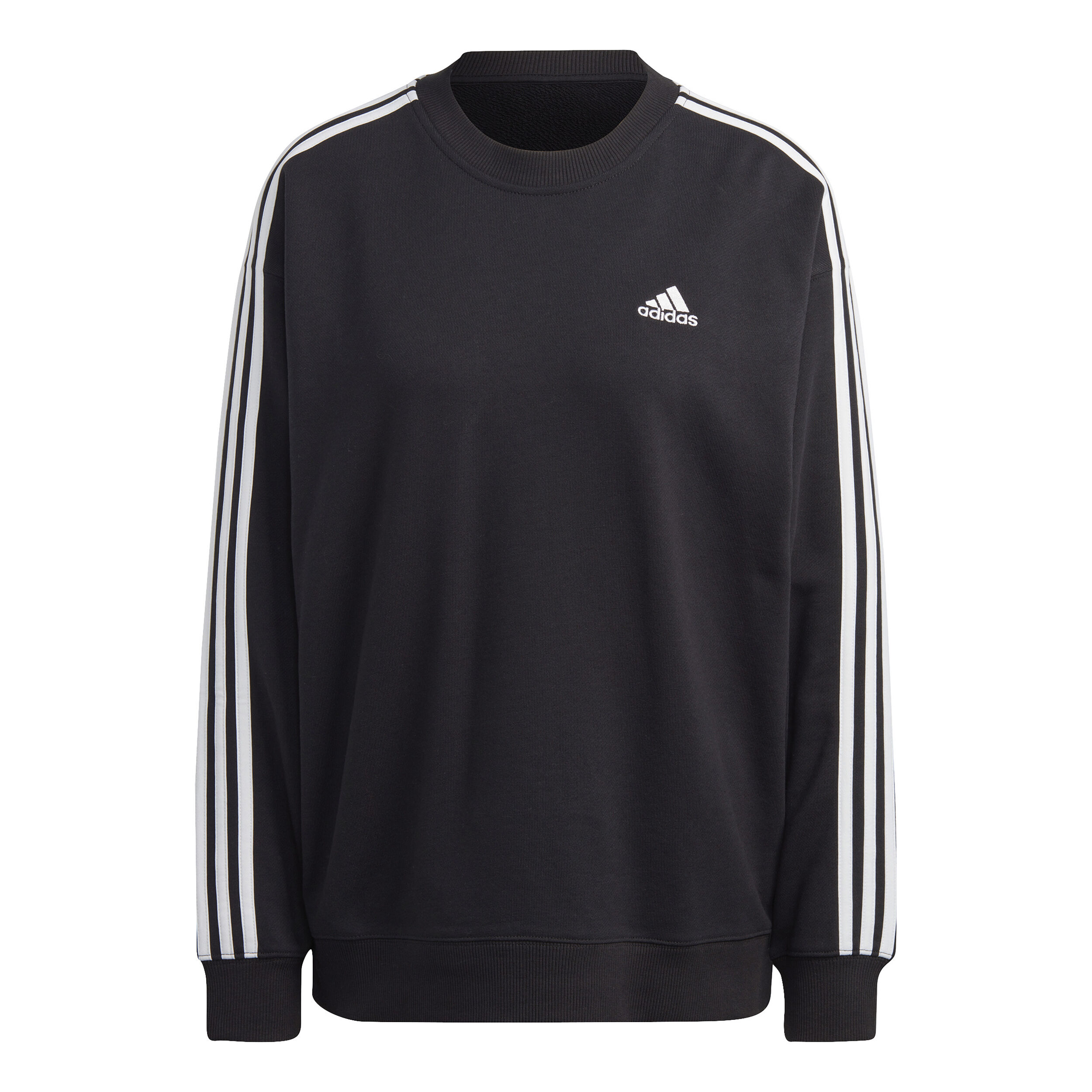 3 Stripes Sweatshirt Damen - Schwarz, Weiß