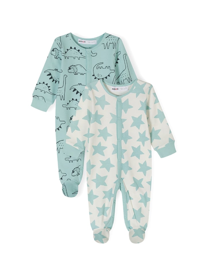 Minoti 2er. Set: Strampler 24babypack17 in mint günstig kaufen