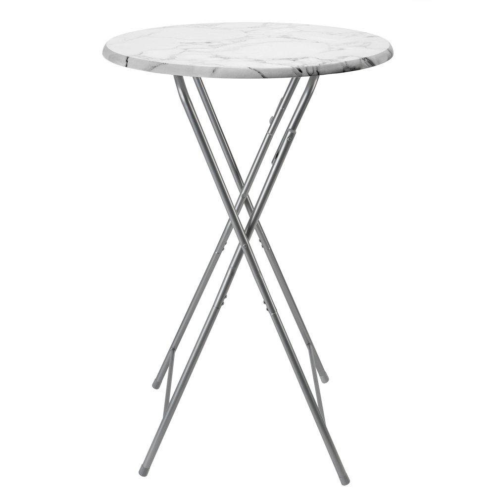 Casaria Stehtisch (1-St), Klappbar 110cm Hoch Rund Ø60cm Garten Camping Bistrotisch Partytisch