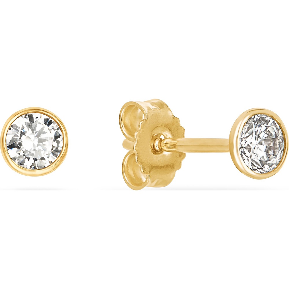 FAVS Boucles d'oreilles à fermoir à poussette 375 Or jaune Boucles d'oreilles