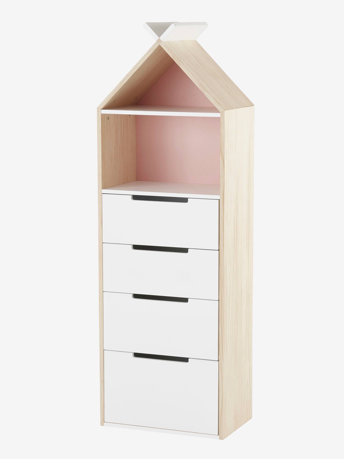 Vertbaudet Kinderzimmer Kommode TIPILI - weiß/natur
