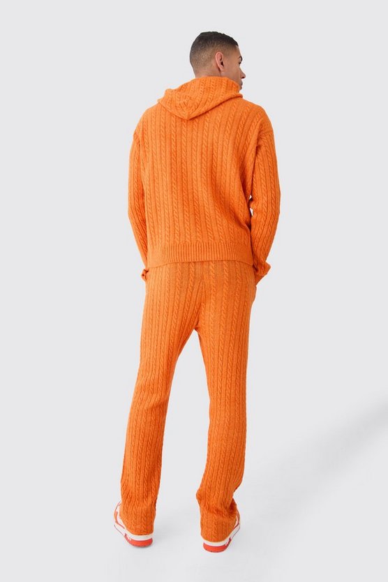 Slim-Fit Zopfmuster-Jogginghose
