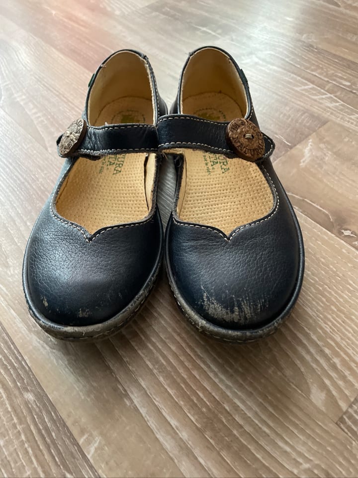 El Naturalista Leder-Ballerinas in Dunkelblau günstig kaufen 32