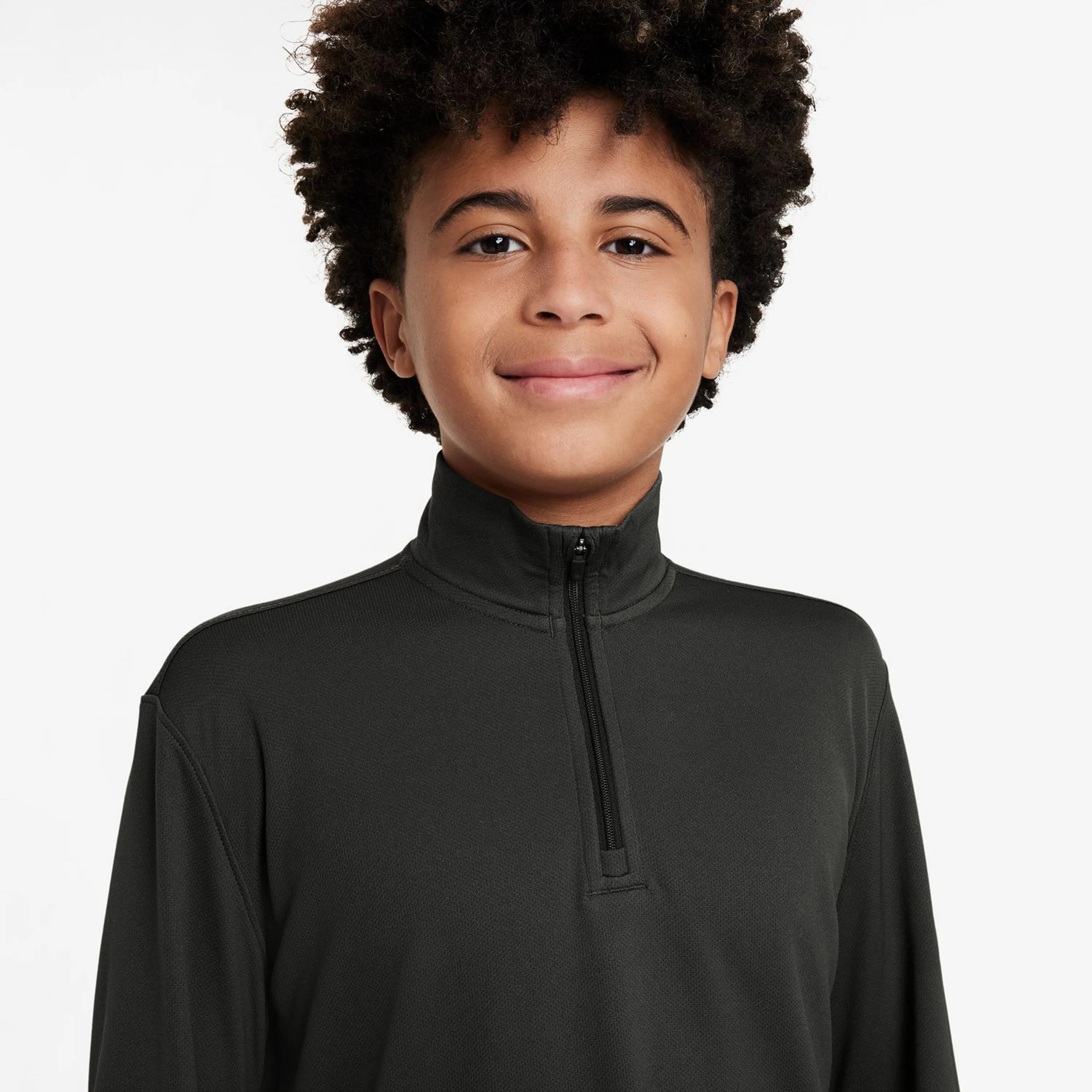 Dri-Fit UV Half-Zip Essential Longsleeve Jungen - Schwarz