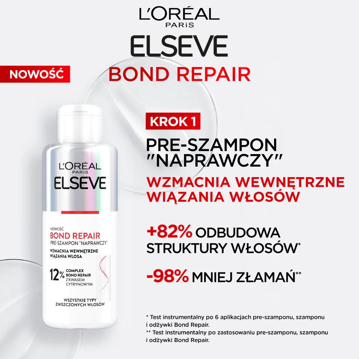 Elseve Bond Repair šampon prije upotrebe