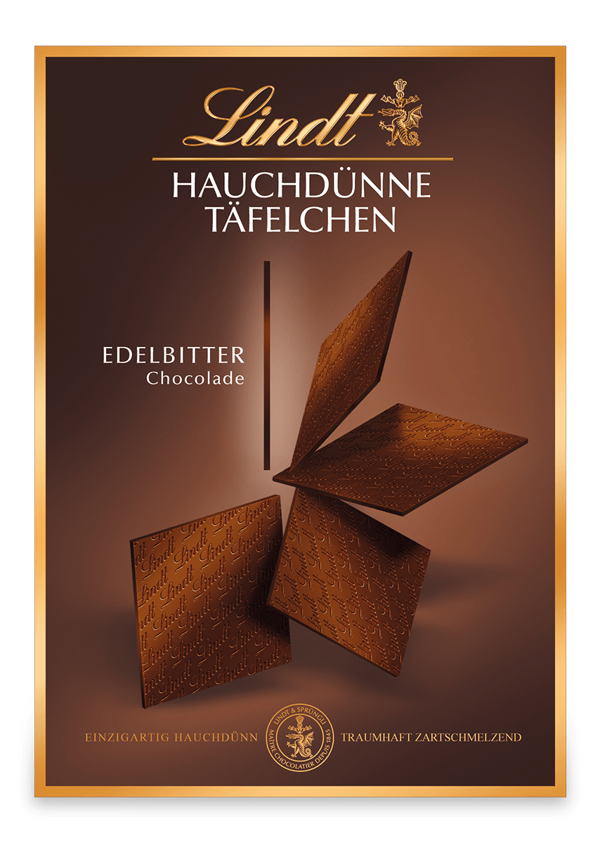 Hauchdünne Täfelchen Edelbitter, 125g