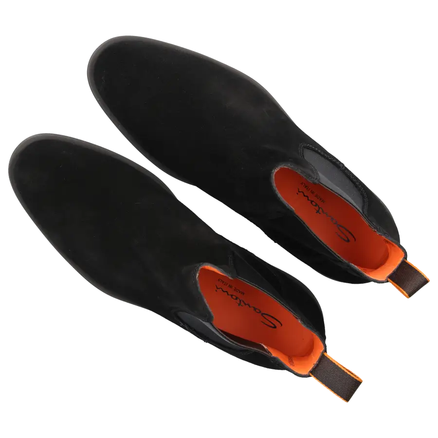 Santoni - Chelsea Boots 18588 Veloursleder - schwarz