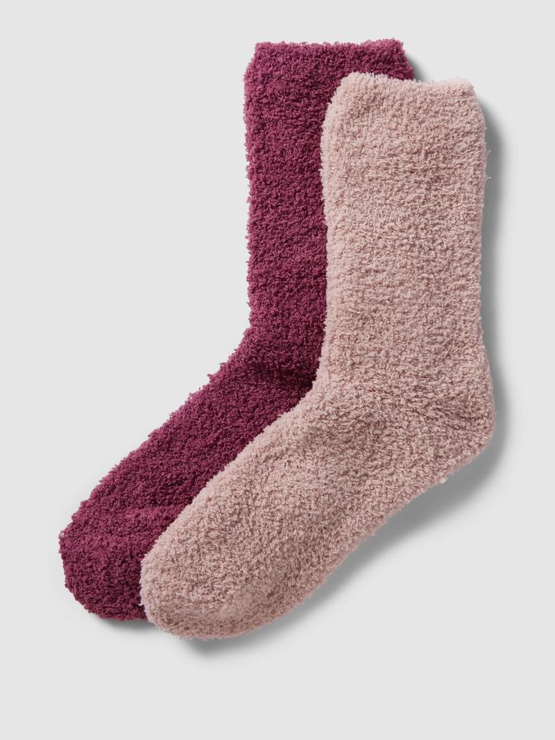 Socken mit Strukturmuster in hellgelb