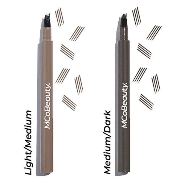 MCoBeauty vaalea/keskivahva tatuointien mikroblading-kulmakarvojen mustekynä 1,5ml