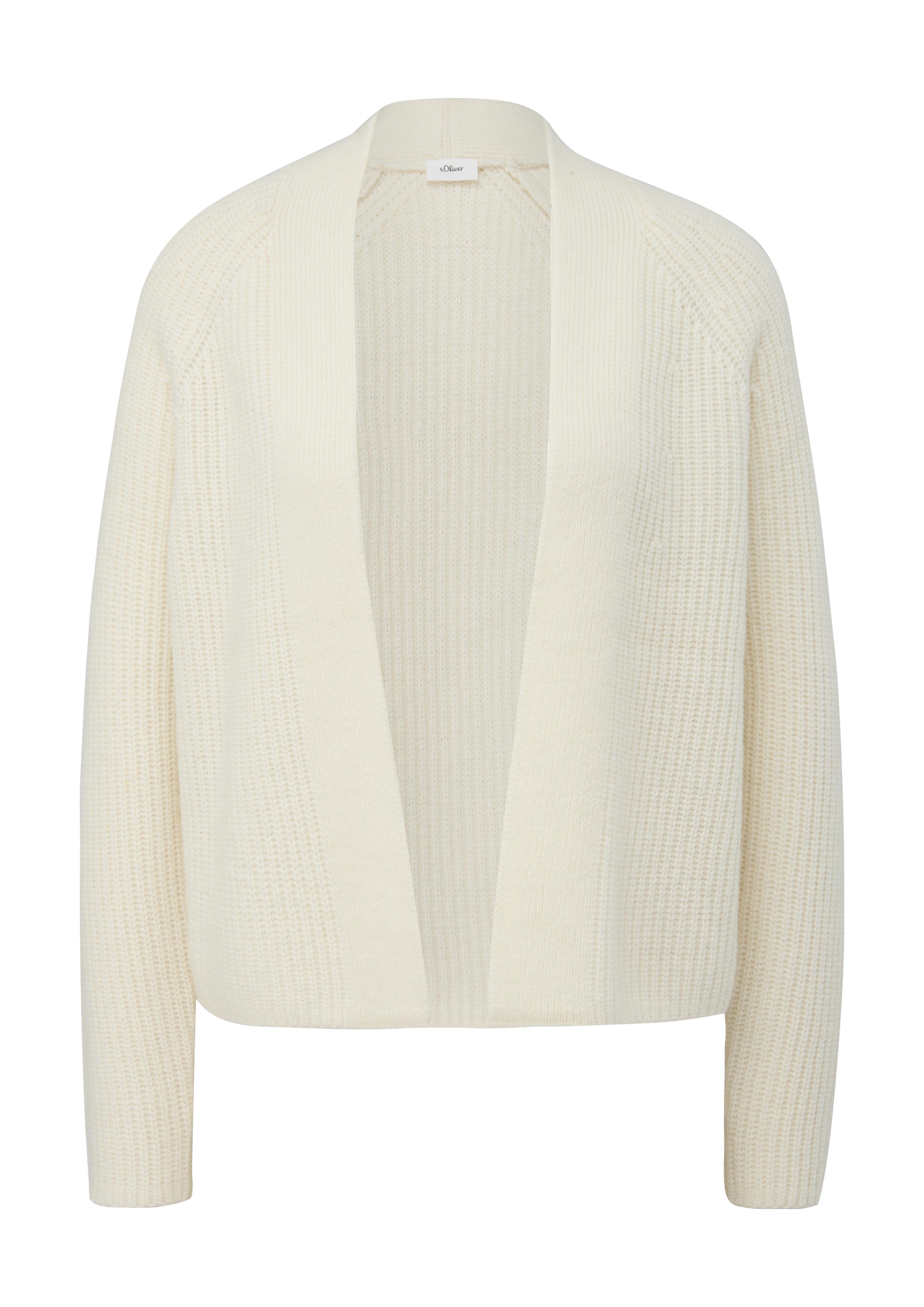 Kurzer Cardigan aus Wollmix  2136083-0700