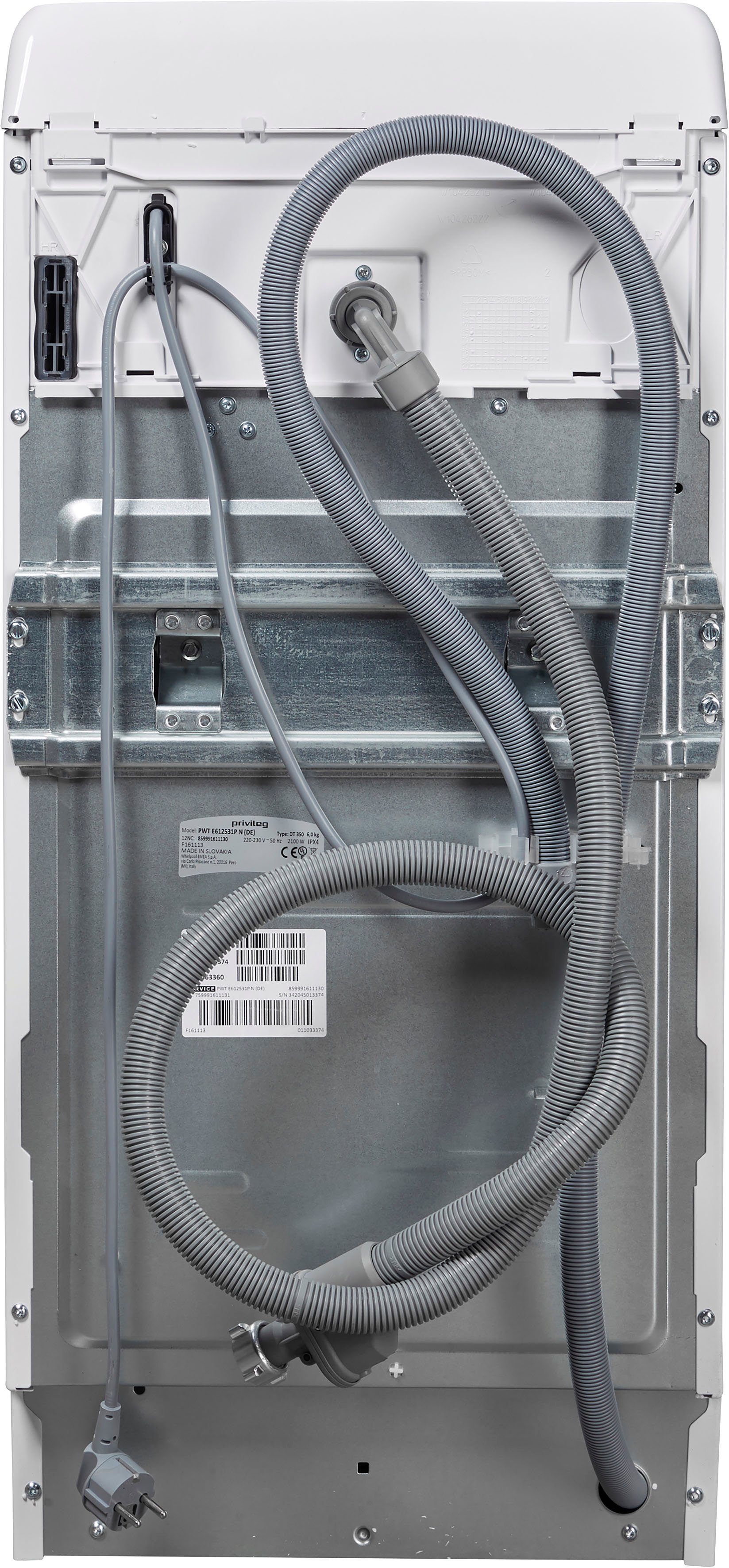 Privileg Waschmaschine Toplader PWT C623 N, 6 kg, 1200 U/min, 50 Monate Herstellergarantie