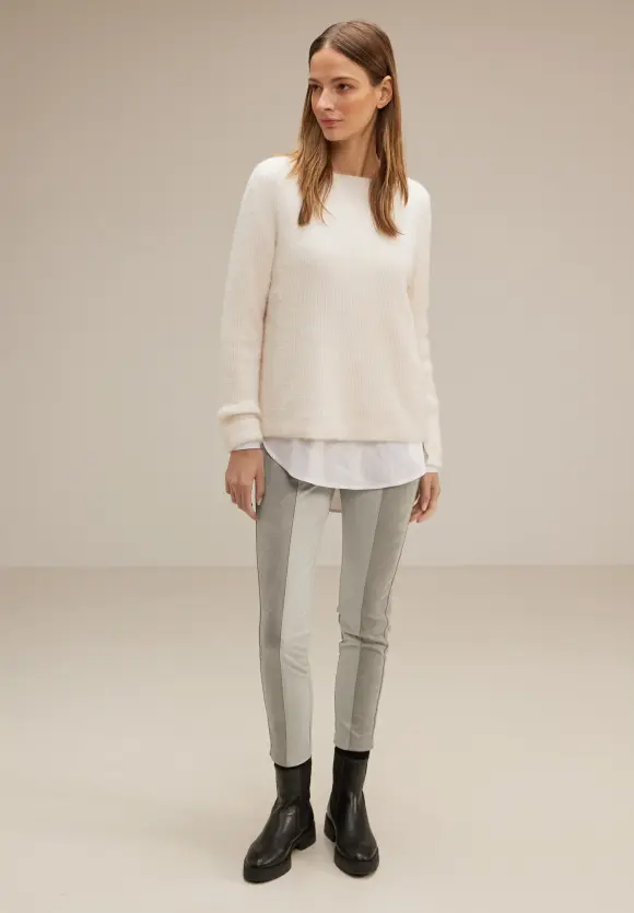 Street One Skinny Fit Materialmix Hose
