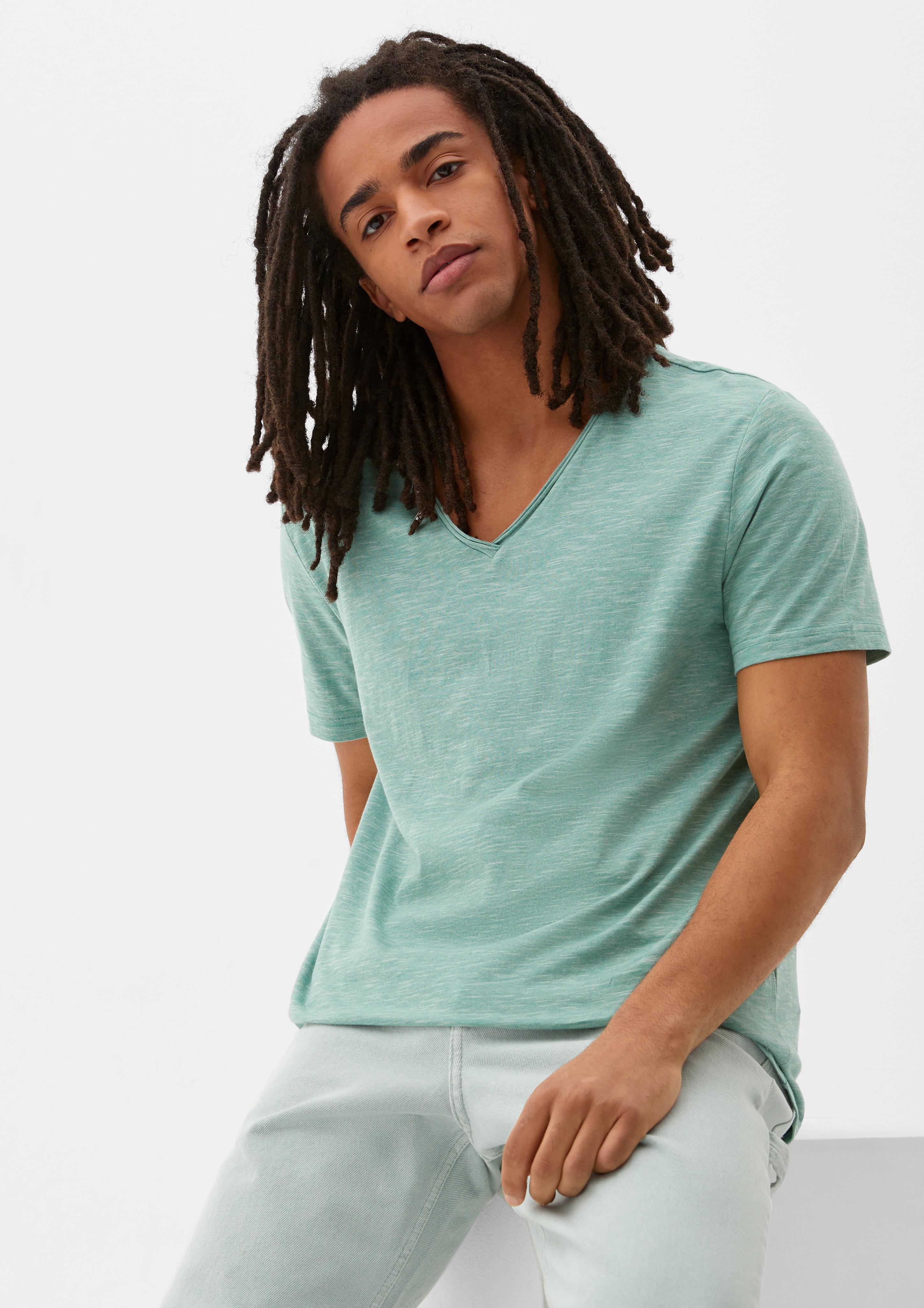 T-Shirt mit feinen Streifen  2127284-73W0