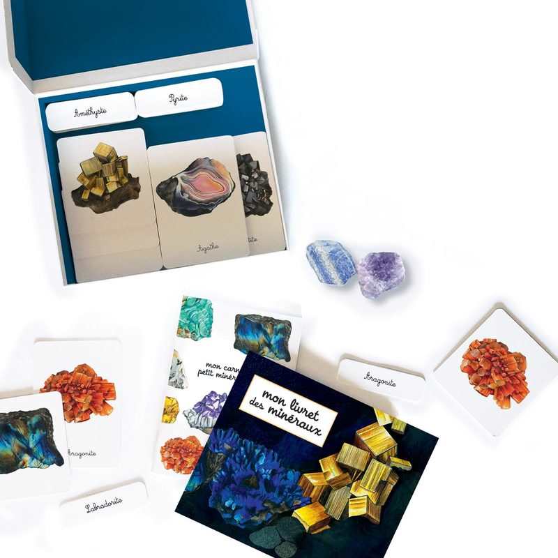 Livre Mon coffret Montessori minéraux - Nathan Jeunesse